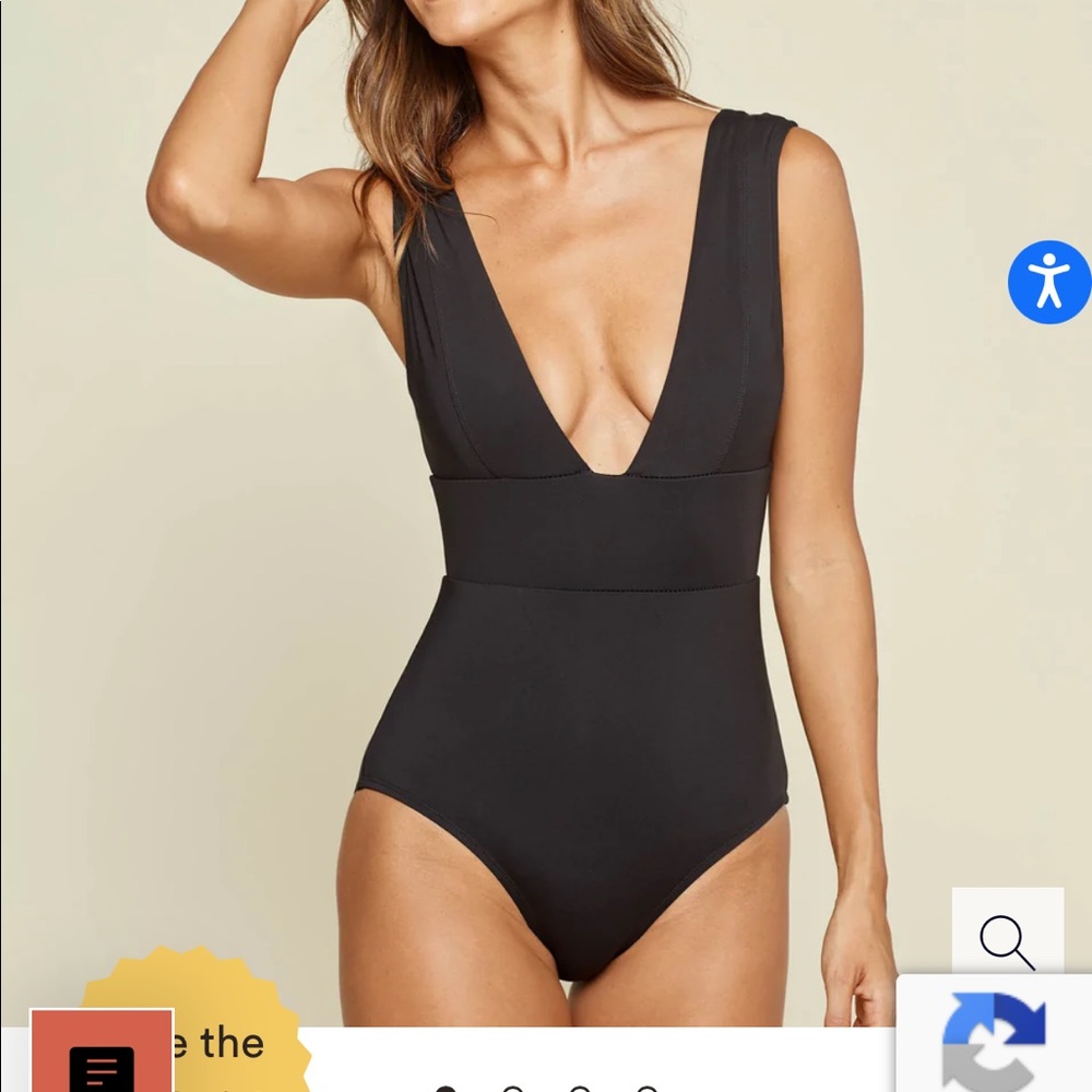 NWT Andie Mykonos Plunge swimsuit Size XXXL